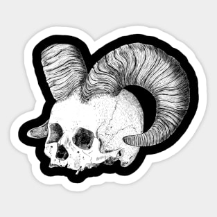 Demon Skull Sticker